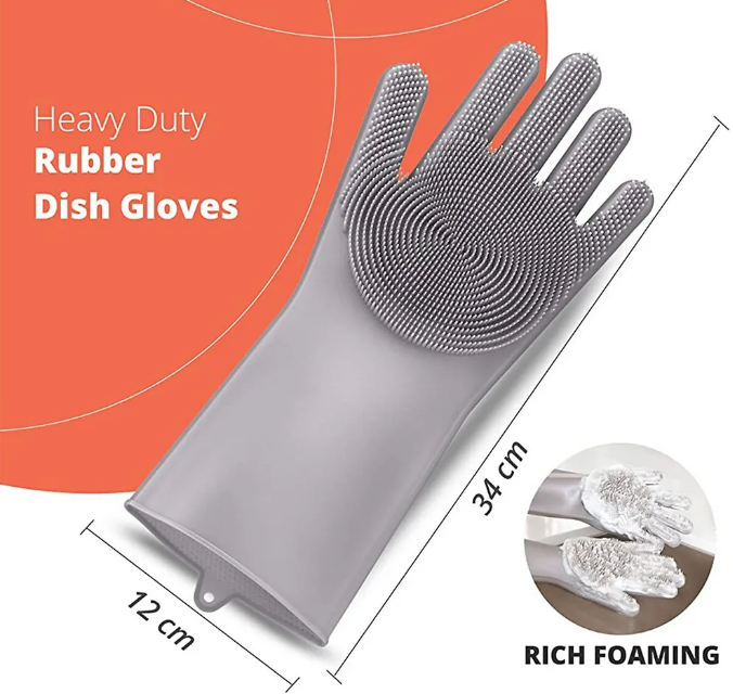 Silicon Washing Gloves